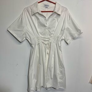 Tie Up Shirt Dress